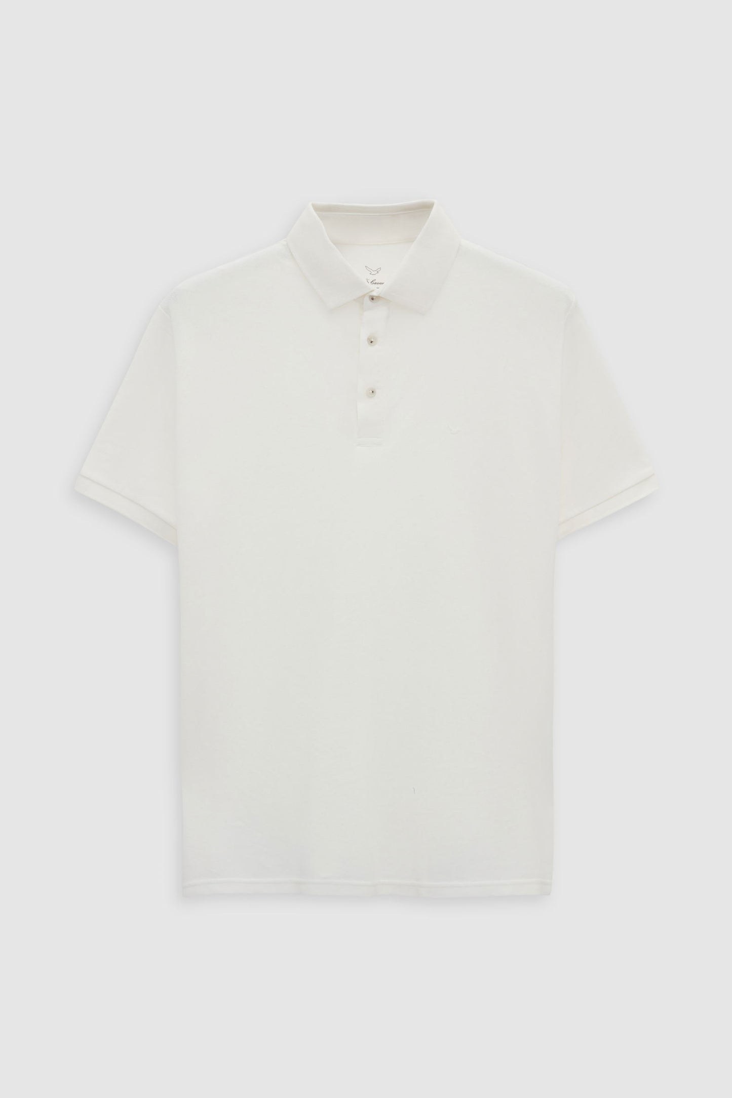 Ds Damat Regular Fit Ekru Pike Dokulu %100 Pamuk Polo Tişört