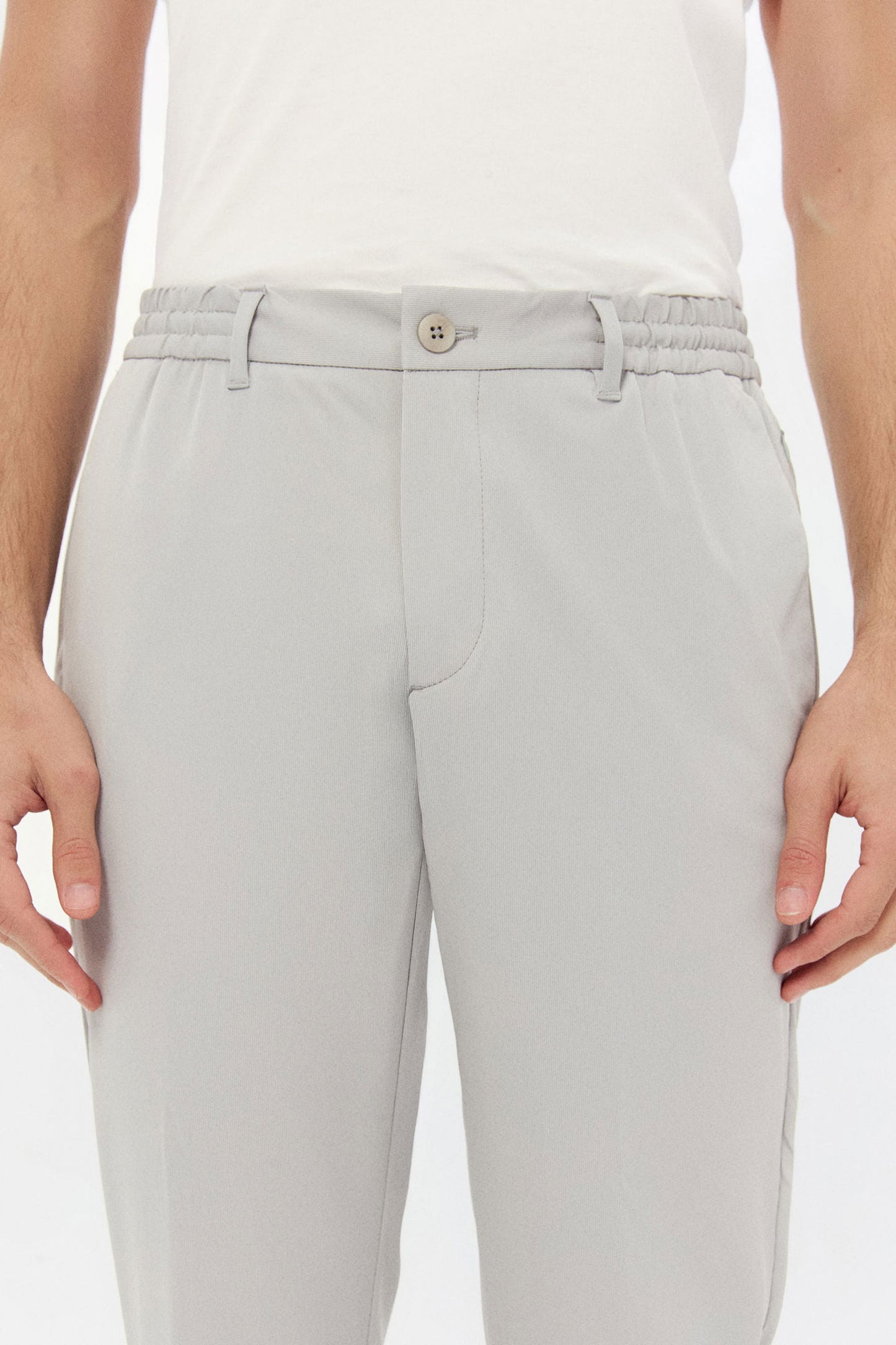 Ds Damat Relaxed Fit Gri Düz Jogger Pantolon