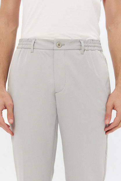 Ds Damat Relaxed Fit Gri Düz Jogger Pantolon