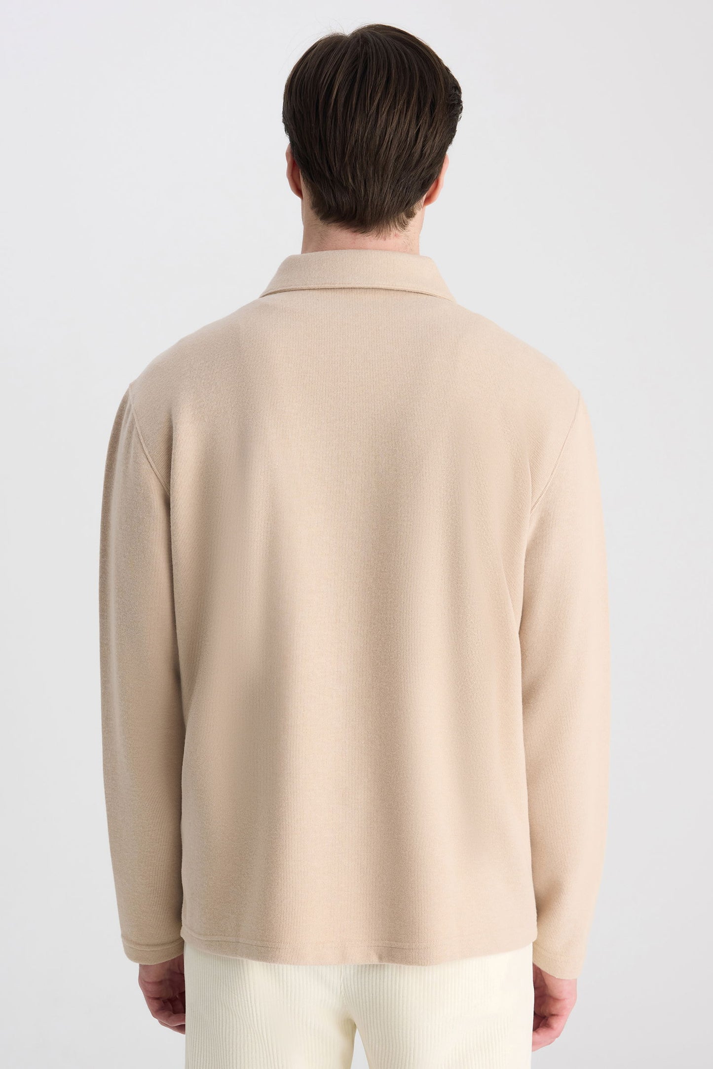 Ds Damat Regular Fit Bej Düz Sweatshirt