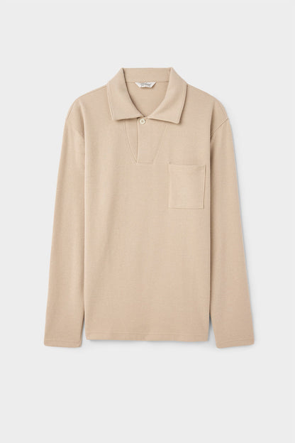 Ds Damat Regular Fit Bej Düz Sweatshirt