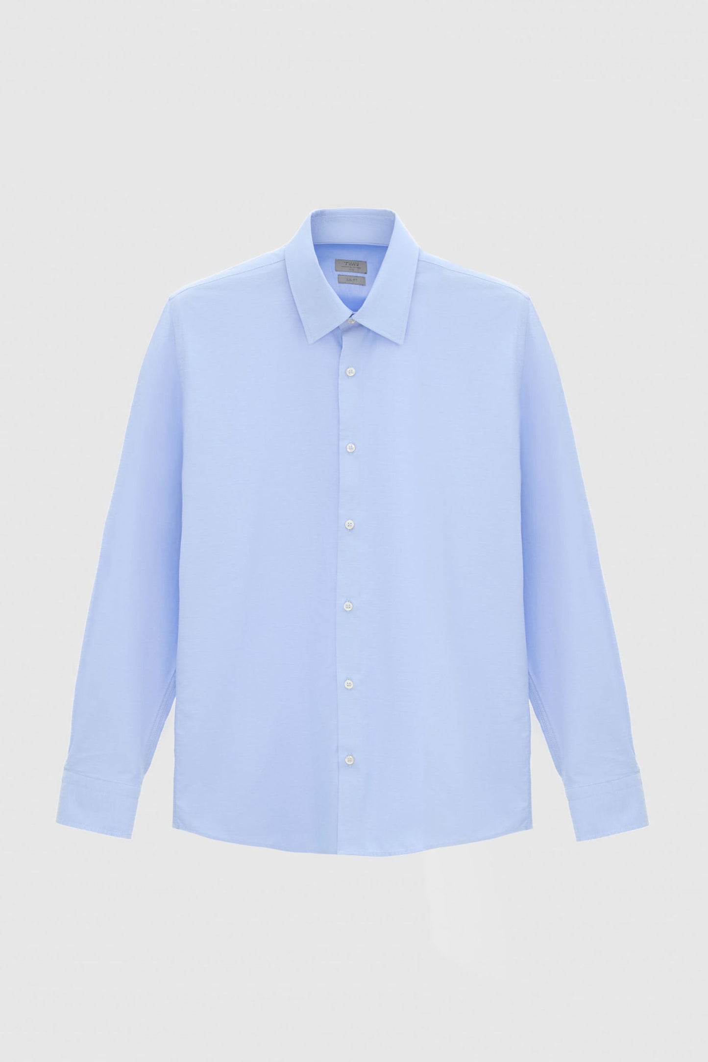 Twn Slim Fit Mavi Armürlü Gömlek