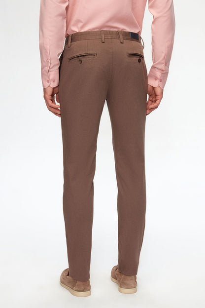 Twn Slim Fit Vizon Armürlü Chino Pantolon