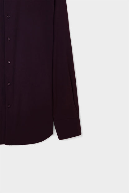 Ds Damat Slim Fit Bordo Armürlü Gömlek