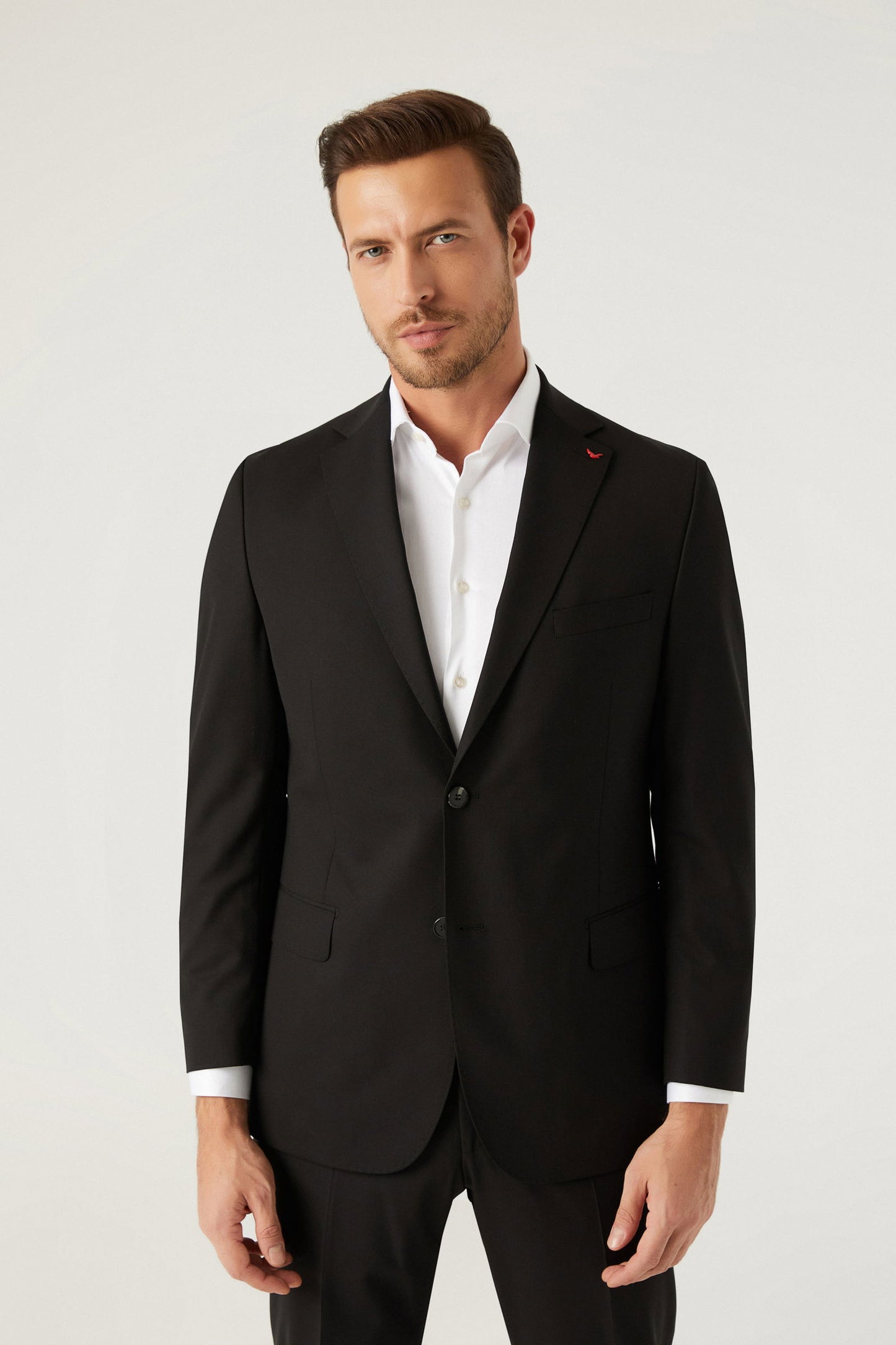 Ds Damat Comfort Fit Siyah Düz Takim Elbise