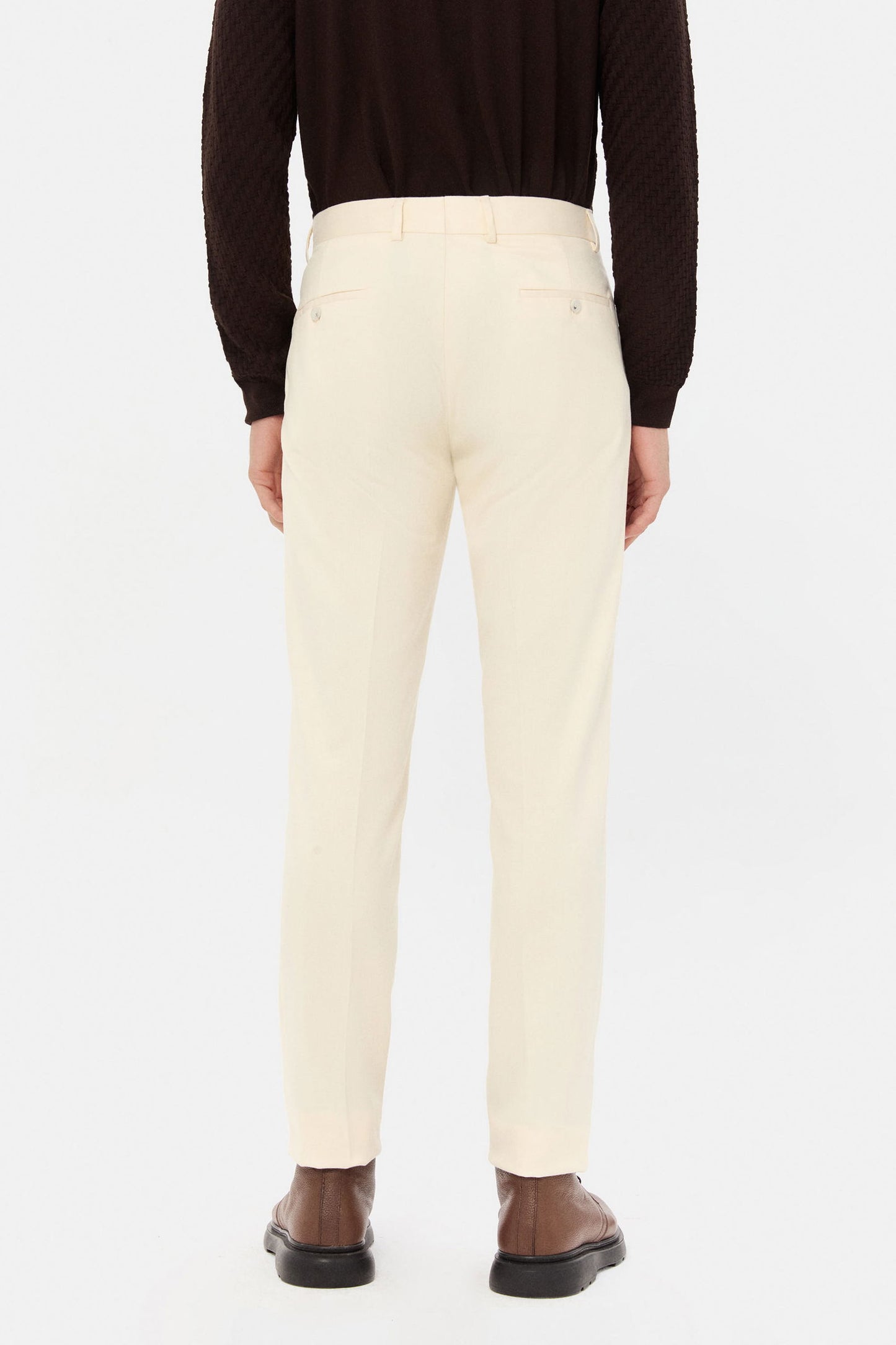 Ds Damat Regular Fit Ekru Çizgili Jogger Pantolon