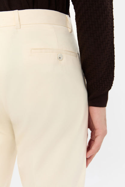 Ds Damat Regular Fit Ekru Çizgili Jogger Pantolon