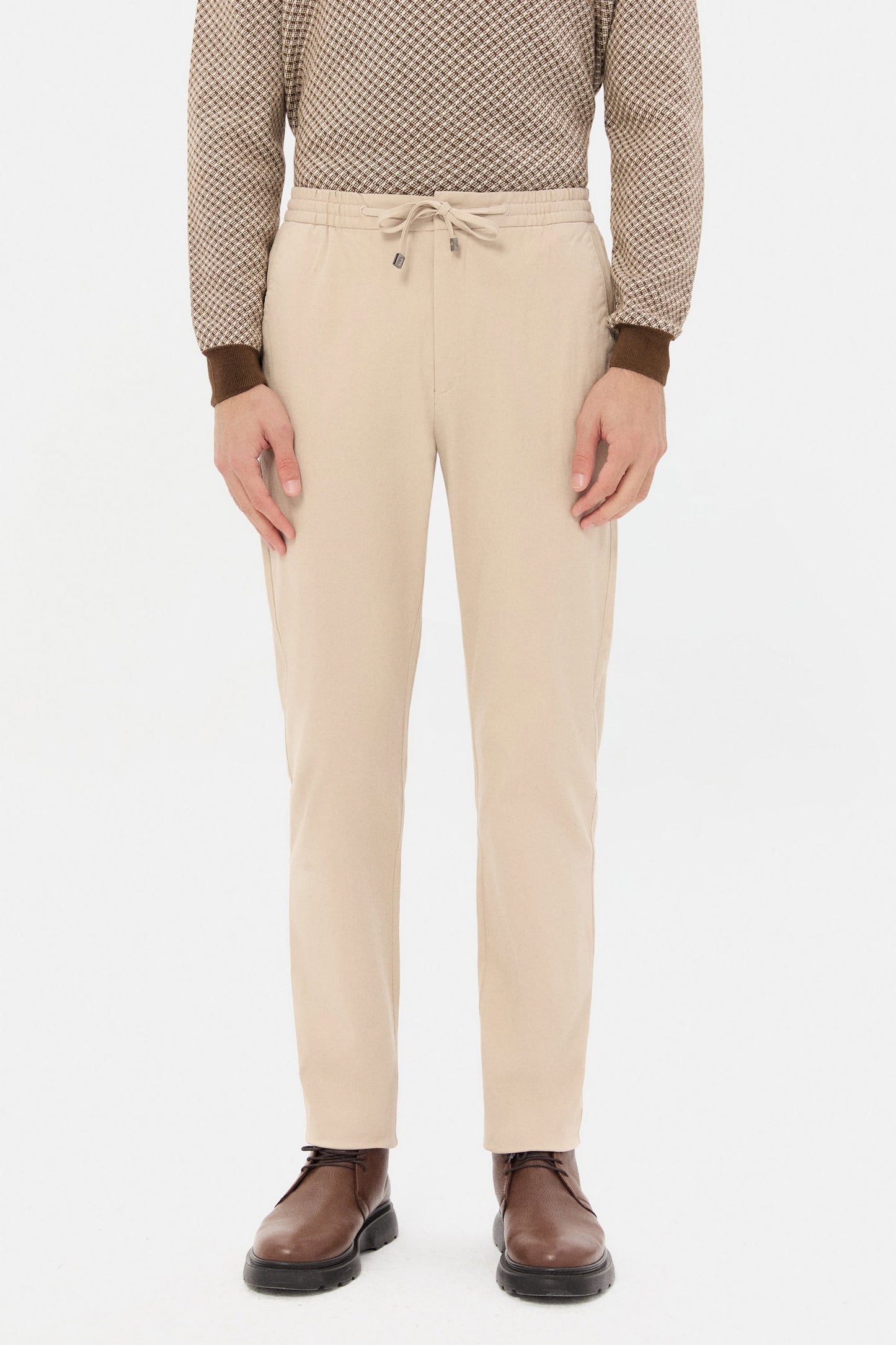 Ds Damat Relaxed Fit Taş Gabardin Jogger Pantolon