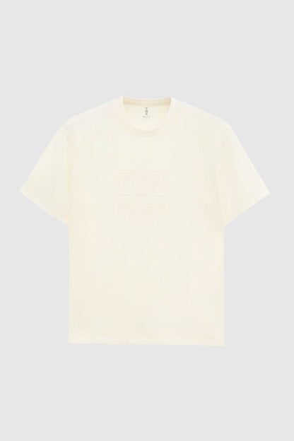 Twn Relaxed Fit Ekru Düz T-shirt