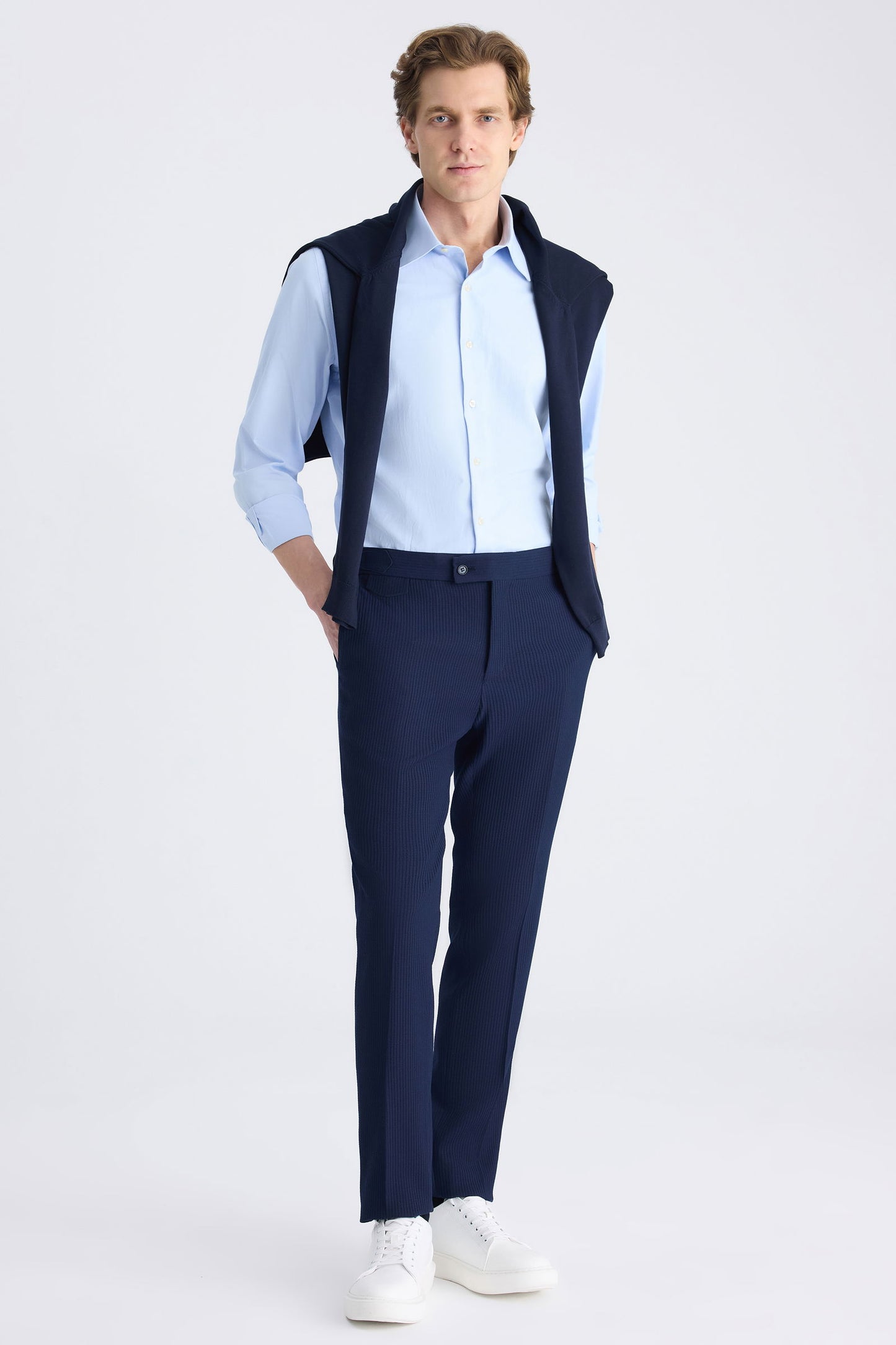 Twn Slim Fit Lacivert Jogger Pantolon