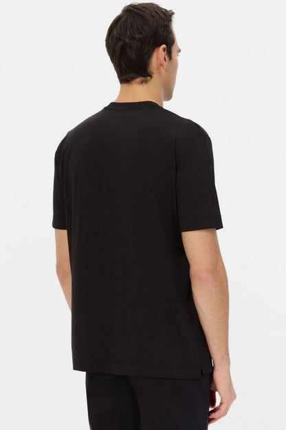 Ds Damat Regular Fit Siyah Düz T-shirt
