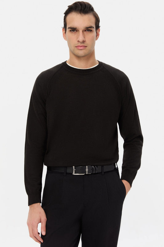 Twn Slim Fit Siyah Kazak
