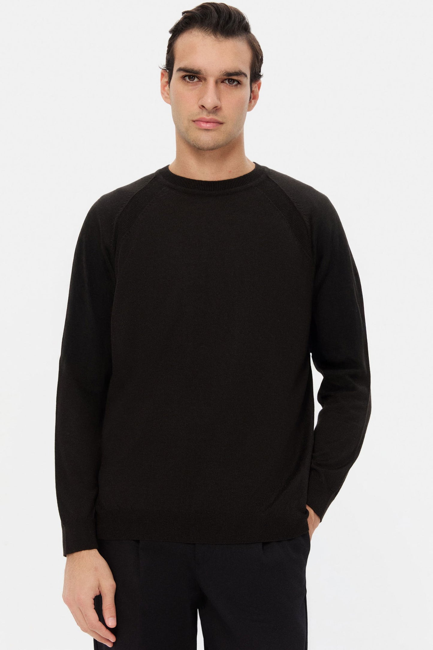 Twn Slim Fit Siyah Kazak