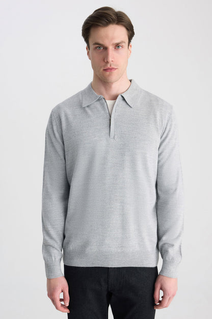 Ds Damat Regular Fit Gri Melanj Kazak