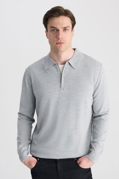 Ds Damat Regular Fit Gri Melanj Kazak
