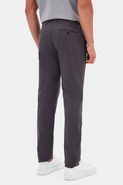 Twn Slim Fit Antrasit Armürlü Chino Pantolon