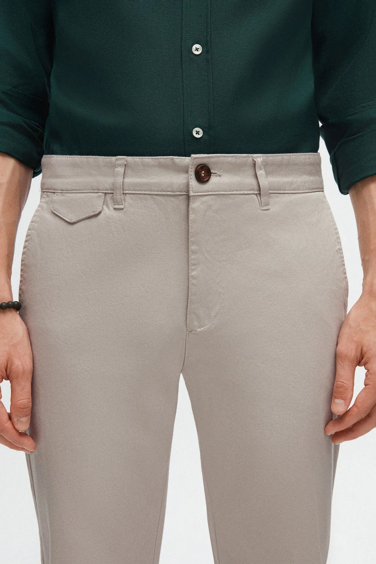 Twn Slim Fit Taş Armürlü Chino Pantolon