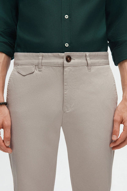 Twn Slim Fit Taş Armürlü Chino Pantolon