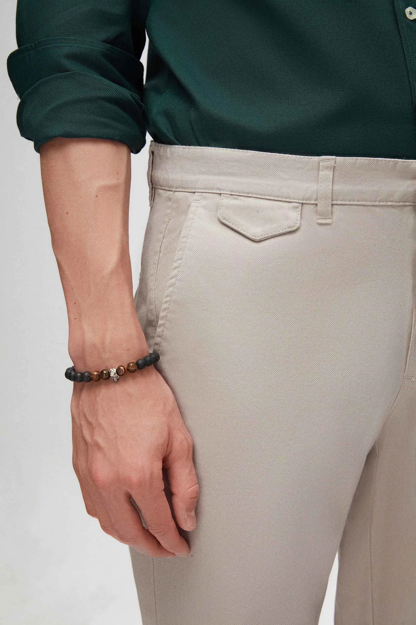 Twn Slim Fit Taş Armürlü Chino Pantolon