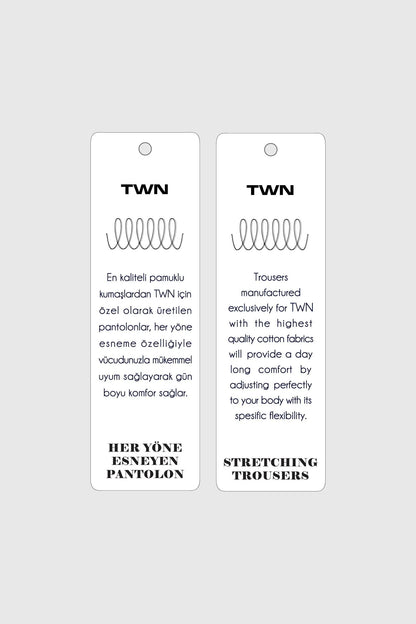Twn Slim Fit Taş Armürlü Chino Pantolon