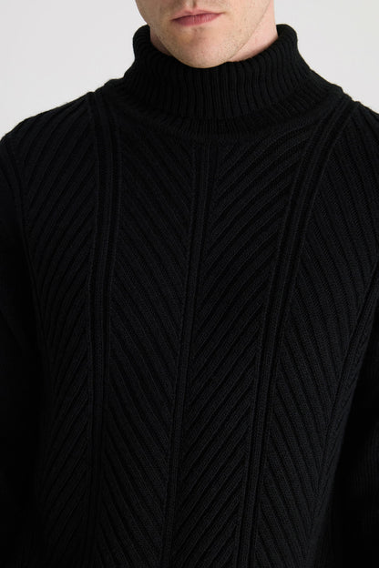 Ds Damat Regular Fit Siyah Kazak