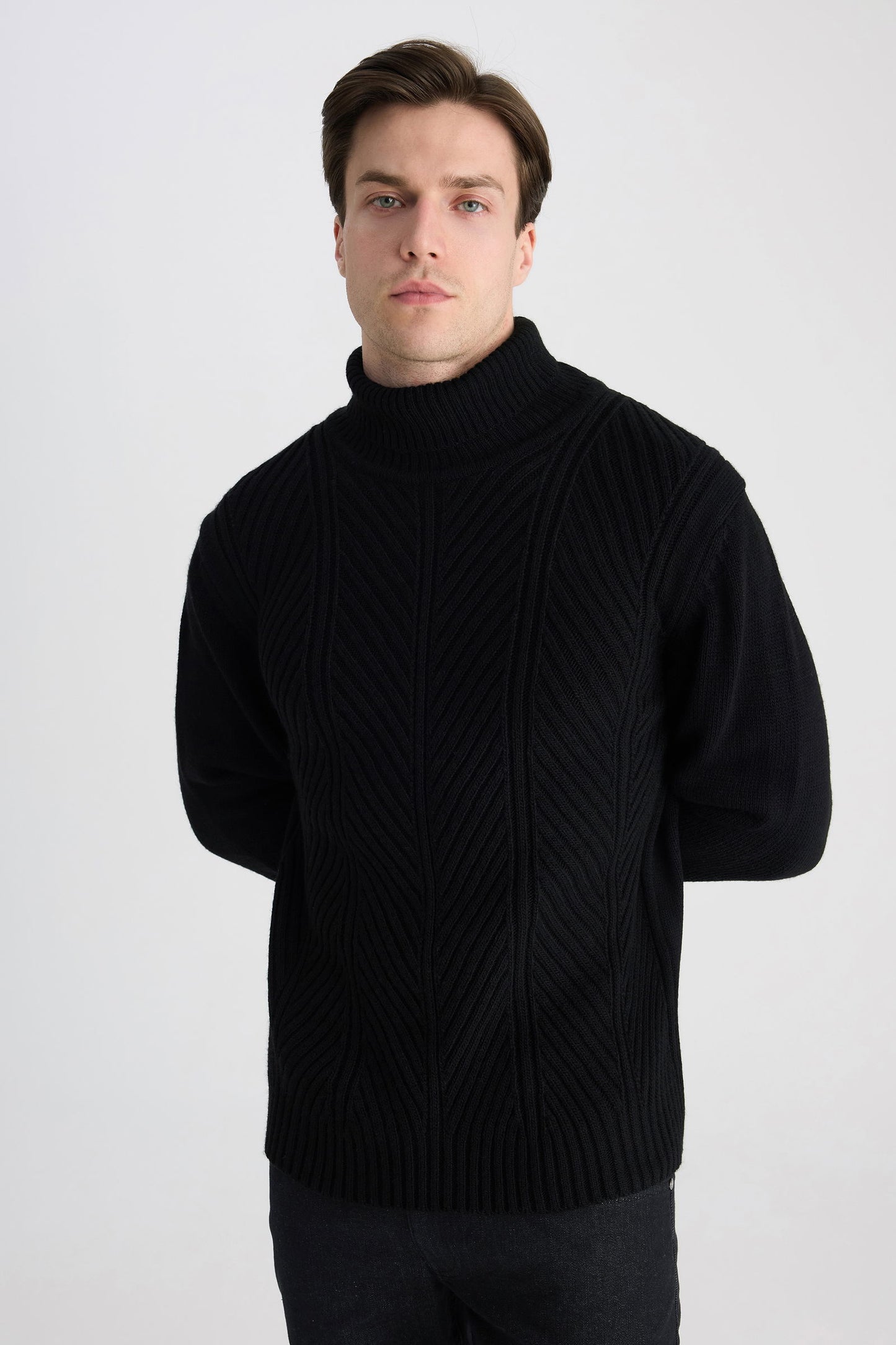 Ds Damat Regular Fit Siyah Kazak