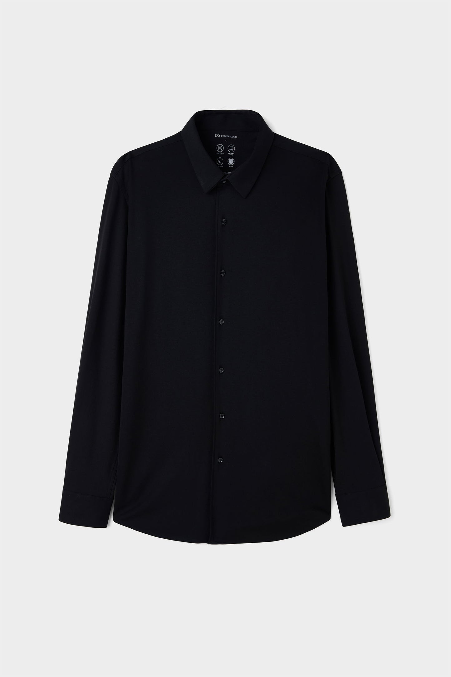 Ds Damat Slim Fit Siyah Örme Gömlek