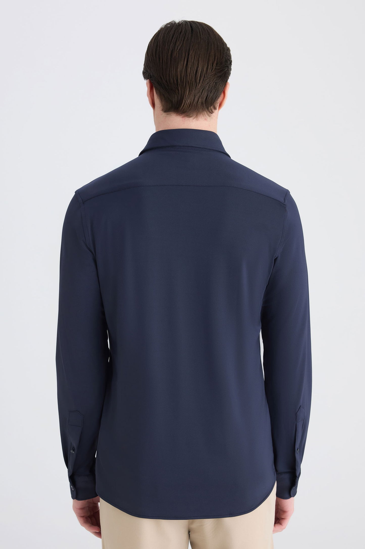 Twn Slim Fit Lacivert Örme Gömlek