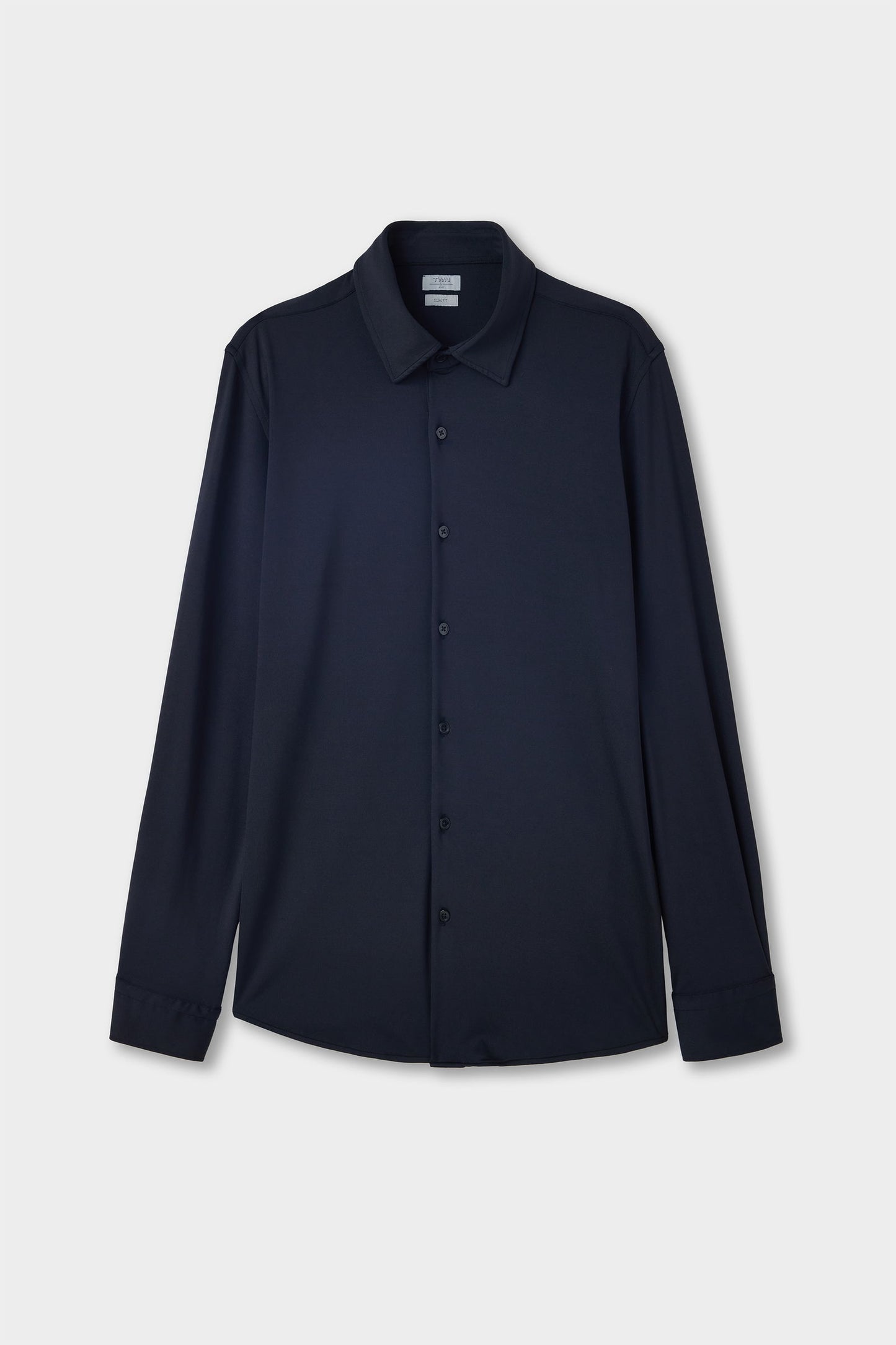 Twn Slim Fit Lacivert Örme Gömlek