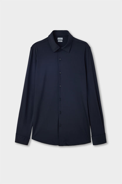 Twn Slim Fit Lacivert Örme Gömlek