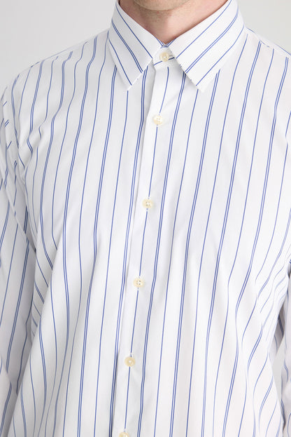 Twn Slim Fit Beyaz Çizgili Gömlek