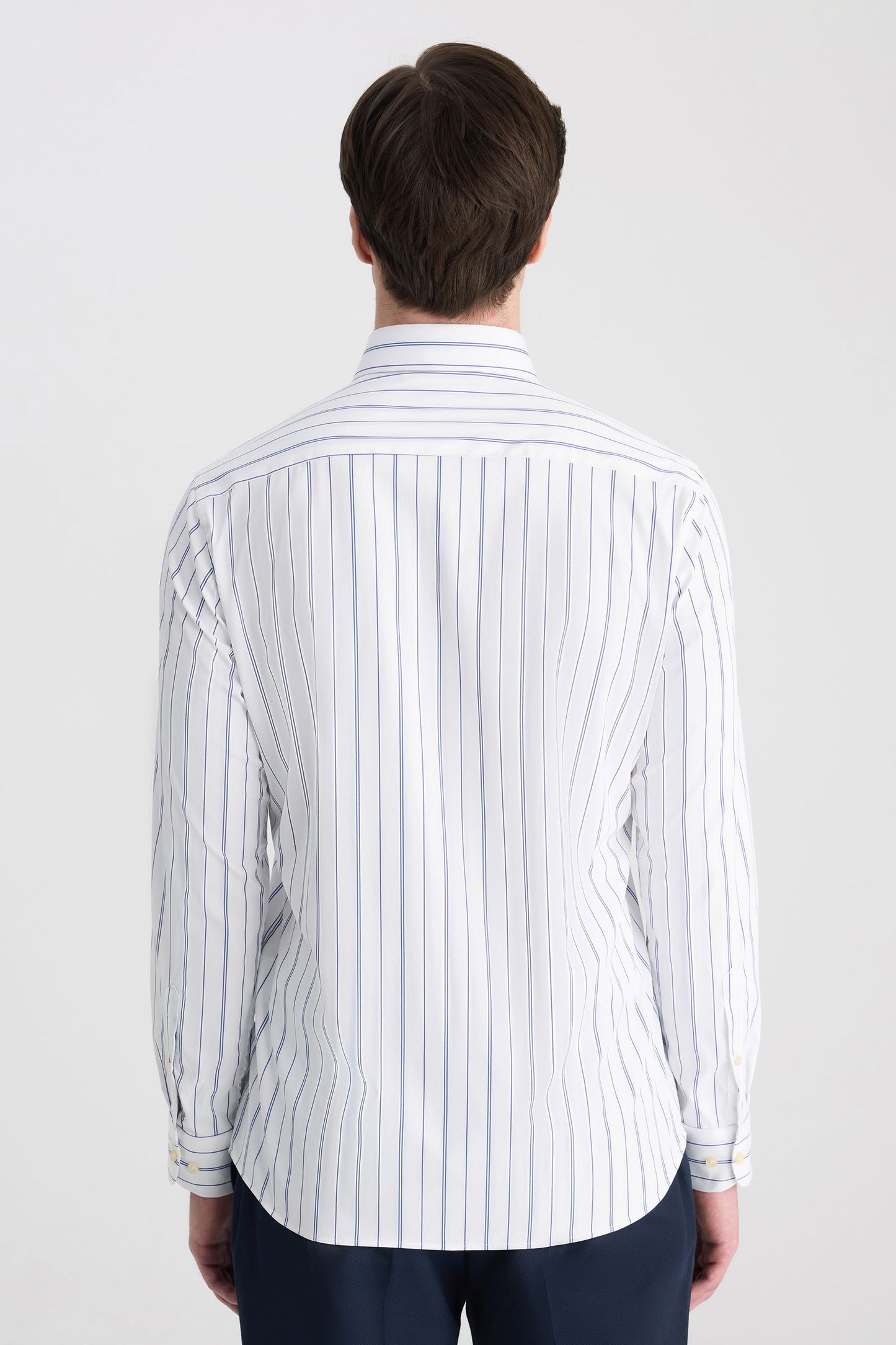 Twn Slim Fit Beyaz Çizgili Gömlek