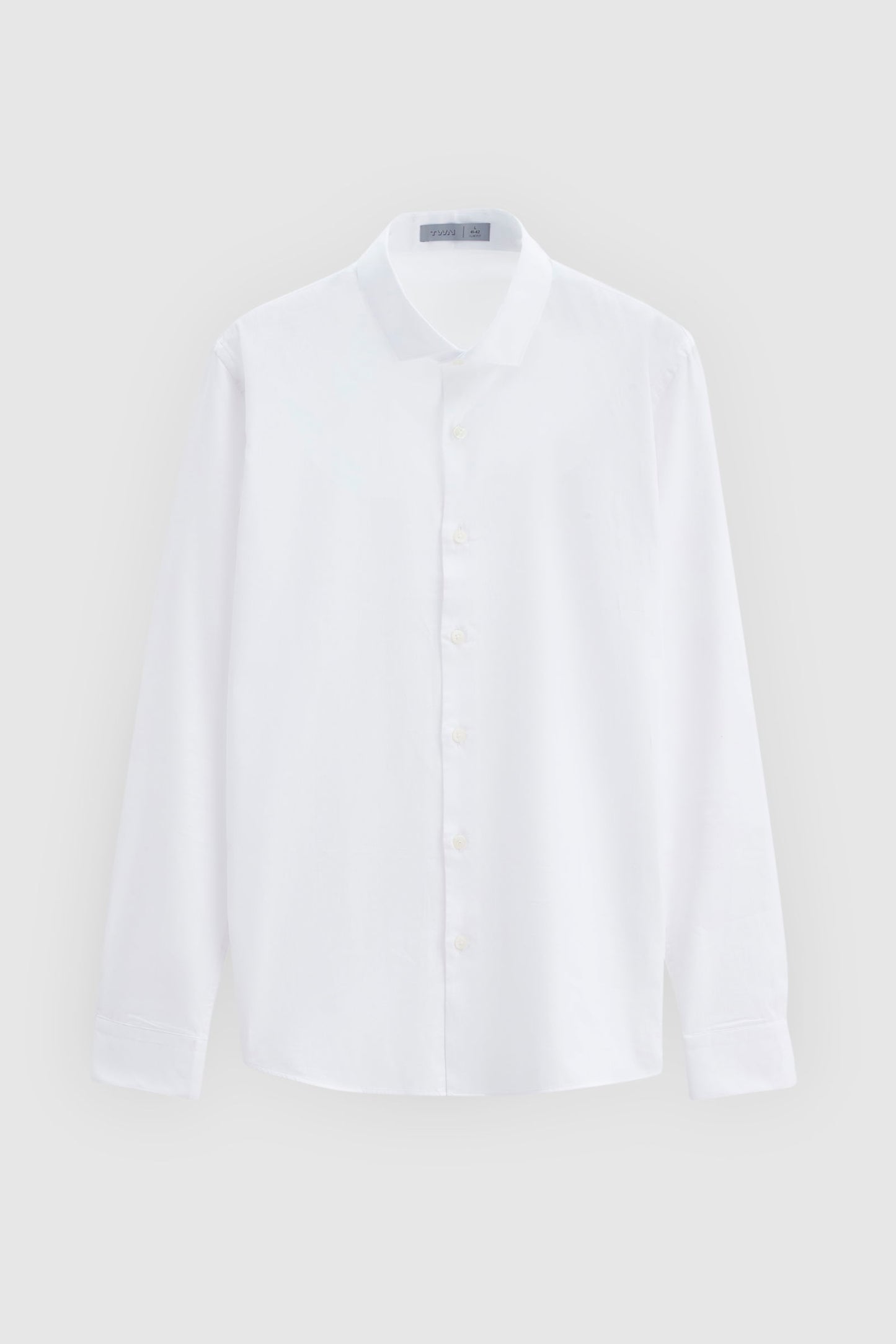 Twn Slim Fit Beyaz Düz Gömlek