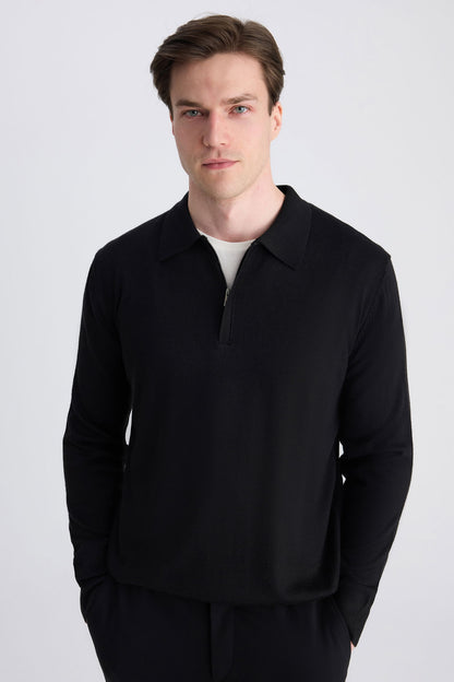 Ds Damat Regular Fit Siyah Kazak