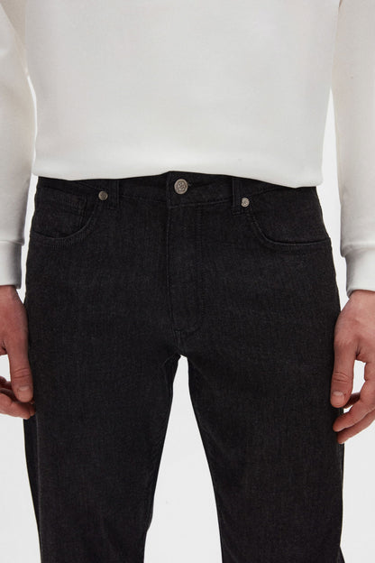 Ds Damat Slim Fit Siyah Denim Pantolon