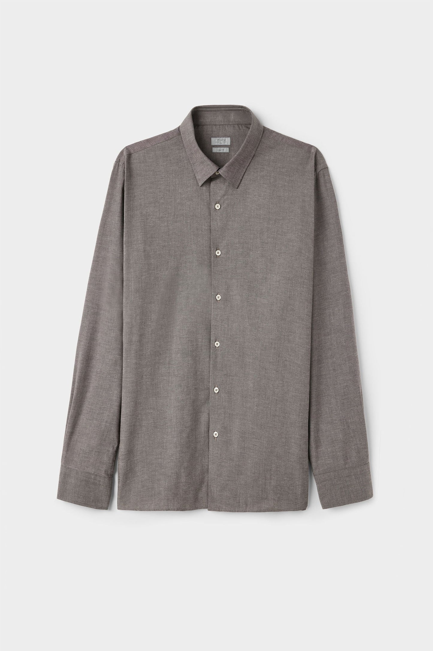 Twn Slim Fit Kahverengi Armürlü Gömlek