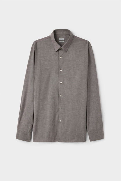 Twn Slim Fit Kahverengi Armürlü Gömlek