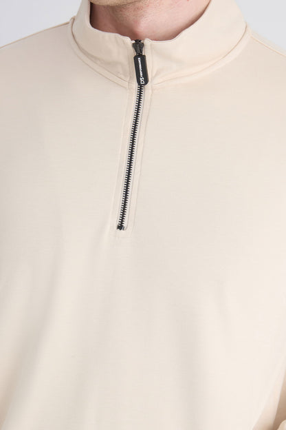 Ds Damat Regular Fit Bej Düz Sweatshirt