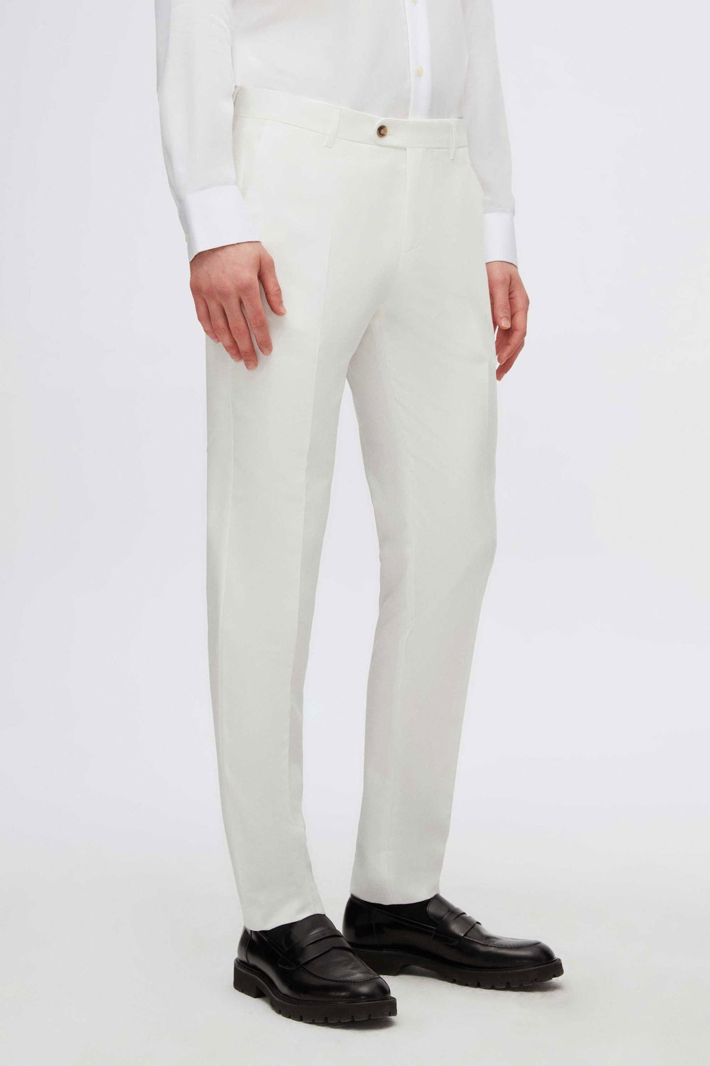 Twn Slim Fit Beyaz Düz Smokin Takim Elbise