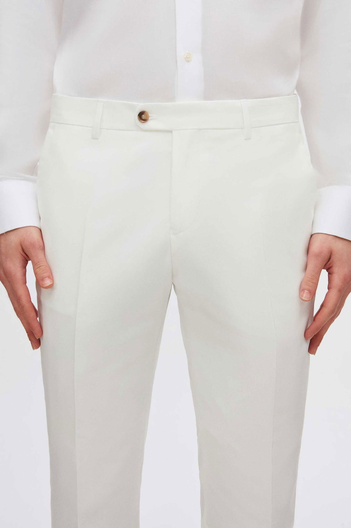 Twn Slim Fit Beyaz Düz Smokin Takim Elbise