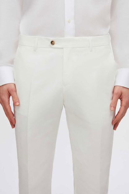 Twn Slim Fit Beyaz Düz Smokin Takim Elbise