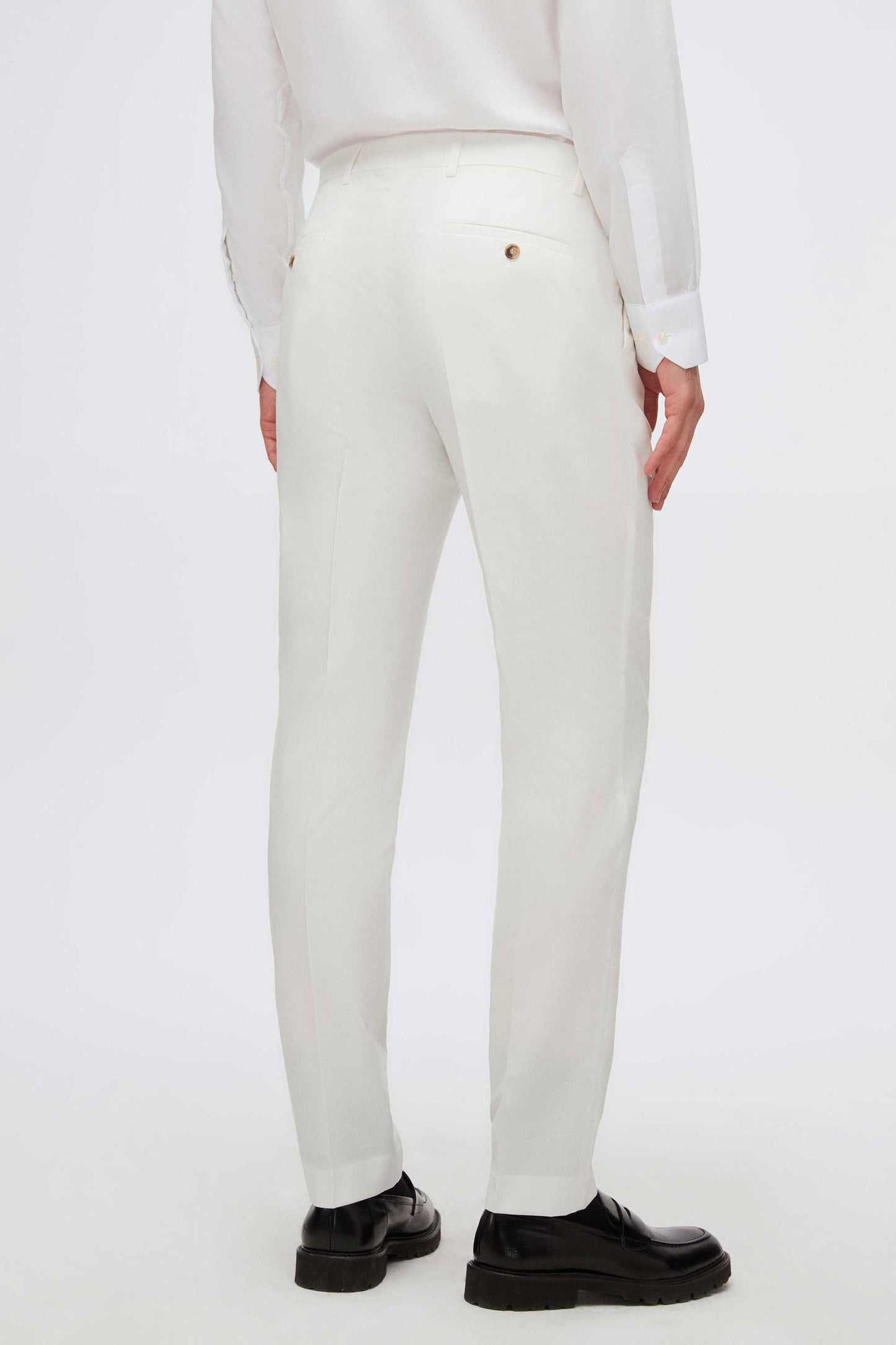 Twn Slim Fit Beyaz Düz Smokin Takim Elbise