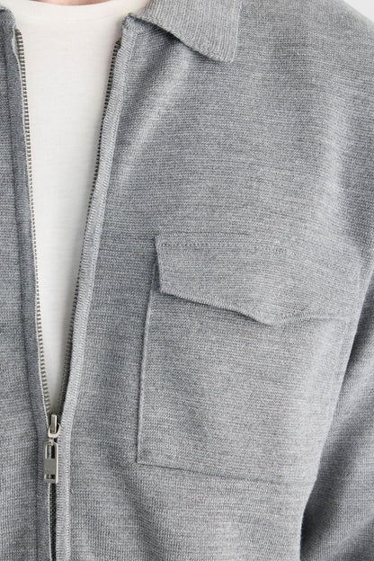 Twn Slim Fit Gri Yünlü Ceket