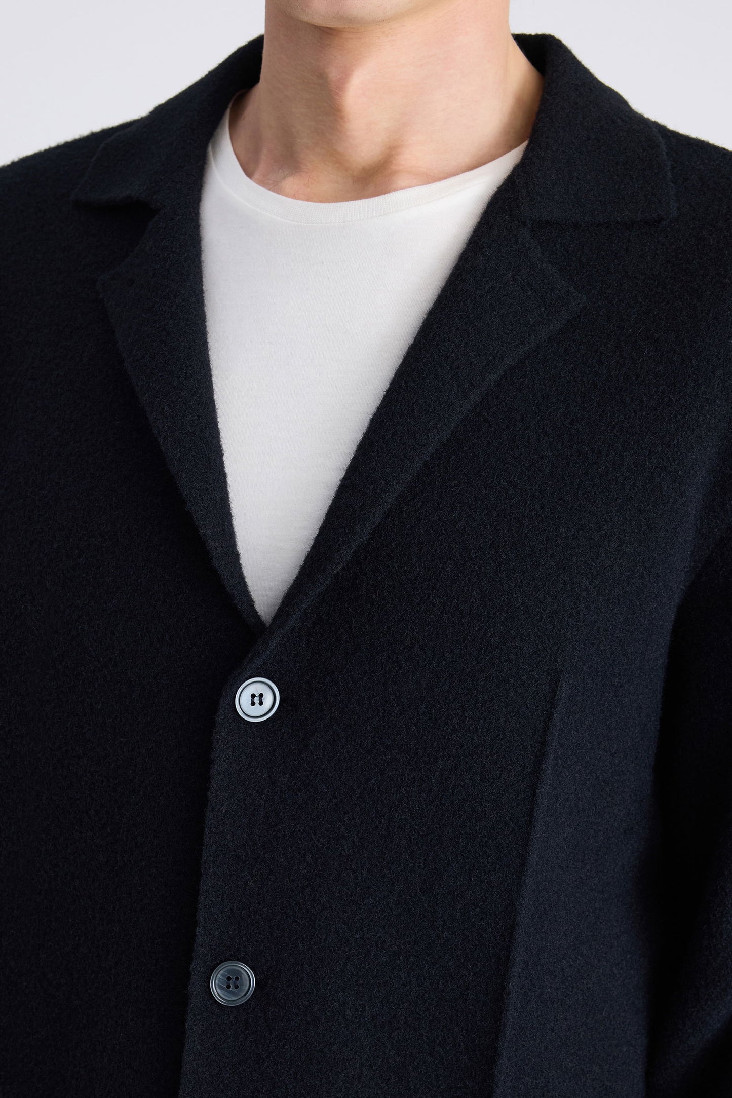 Ds Damat Regular Fit Siyah Triko Ceket