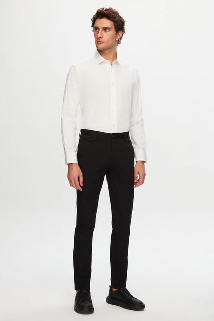 Ds Damat Regular Fit Beyaz Düz Gömlek