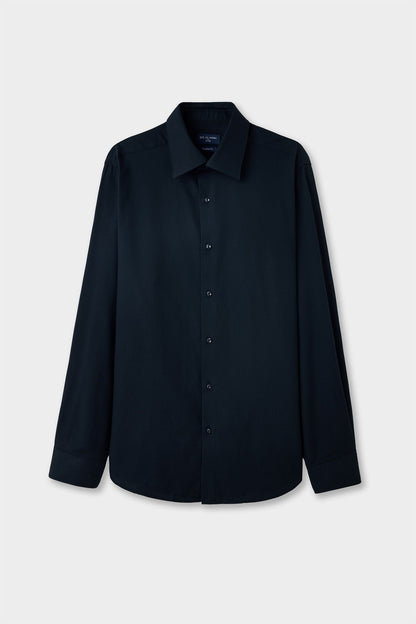Ds Damat Regular Fit Lacivert Armürlü Gömlek