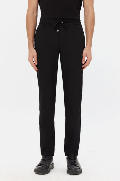 Ds Damat Relaxed Fit (pilesiz) Siyah Armürlü Jogger Pantolon