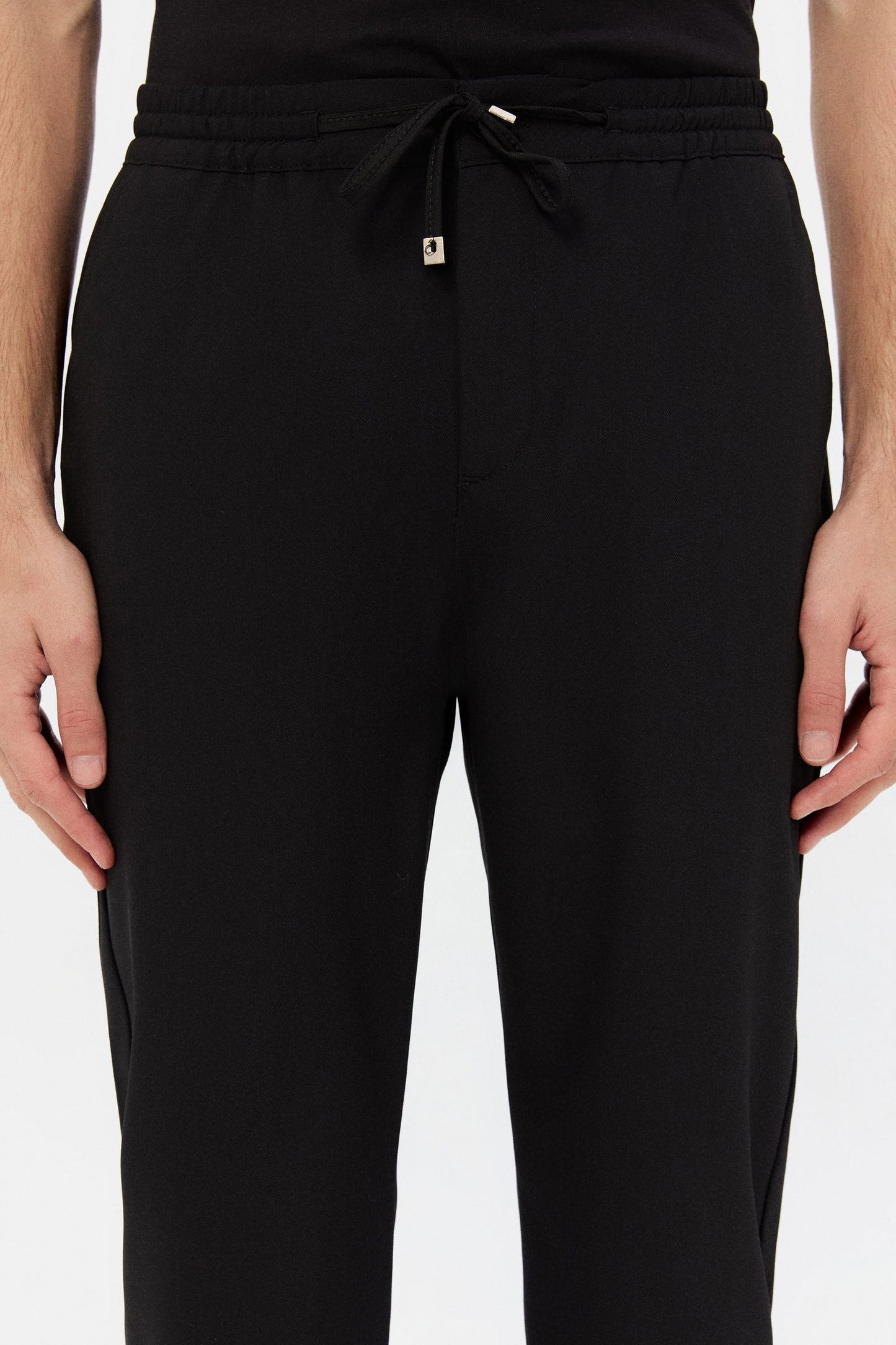 Ds Damat Relaxed Fit (pilesiz) Siyah Armürlü Jogger Pantolon