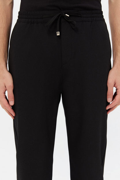 Ds Damat Relaxed Fit (pilesiz) Siyah Armürlü Jogger Pantolon