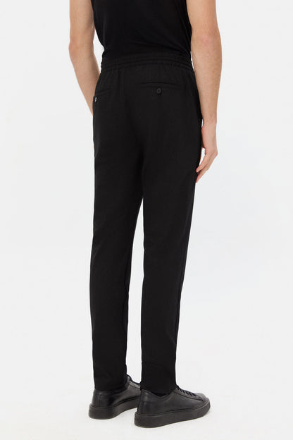Ds Damat Relaxed Fit (pilesiz) Siyah Armürlü Jogger Pantolon